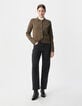 C&aacute;rdigan Chaqueta esp&iacute;ritu de punto caqui Mujer-6