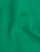 Multi-Material-T-Shirt Grün Mädchen mit Fischgrätenmuster-6