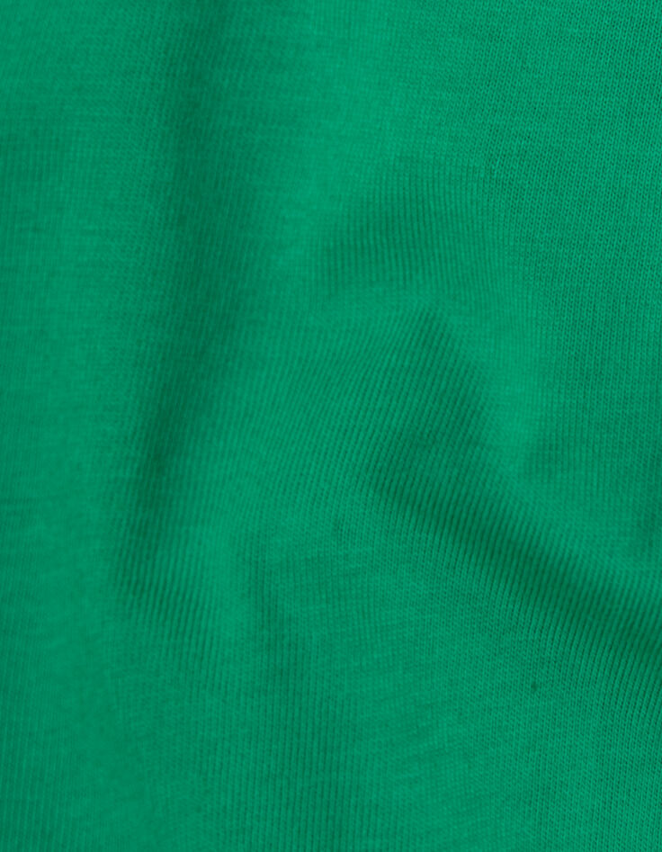 Groen T-shirt met visgraatmotief voor meisjes-6 Groen T-shirt met visgraatmotief voor meisjes-6