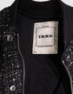Blouson noir esprit tweed fille-10