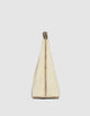 Women’s off-white shearling and leather mix Hobo bag-5