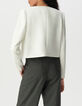 Ecru Bolerojacke in Cropped-L&auml;nge-3