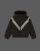 Boys' khaki Reflective V-seam windcheater-1