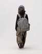 Sac à dos noir motif vichy écru détails volants fille-1