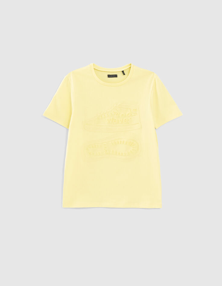 Anijs T-shirt biokatoen sneakers in reliëf jongens-1