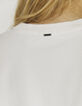 Camiseta boxy algodón crudo motivo gráfico negro mujer-5