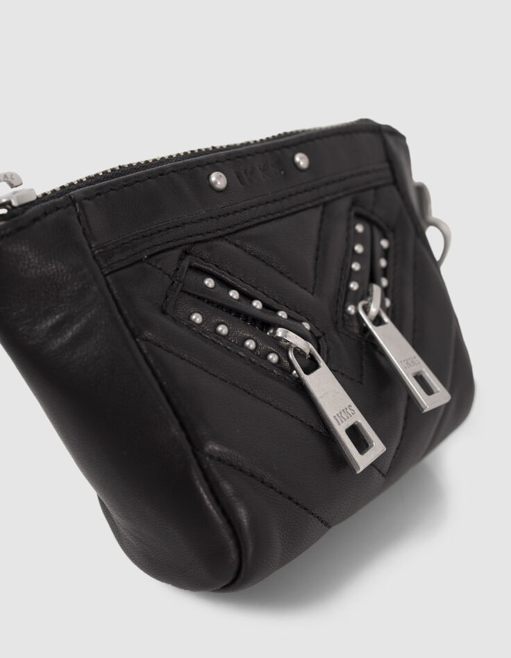 Mini estuche 1440 Toy Rock negro cuero mujer-2