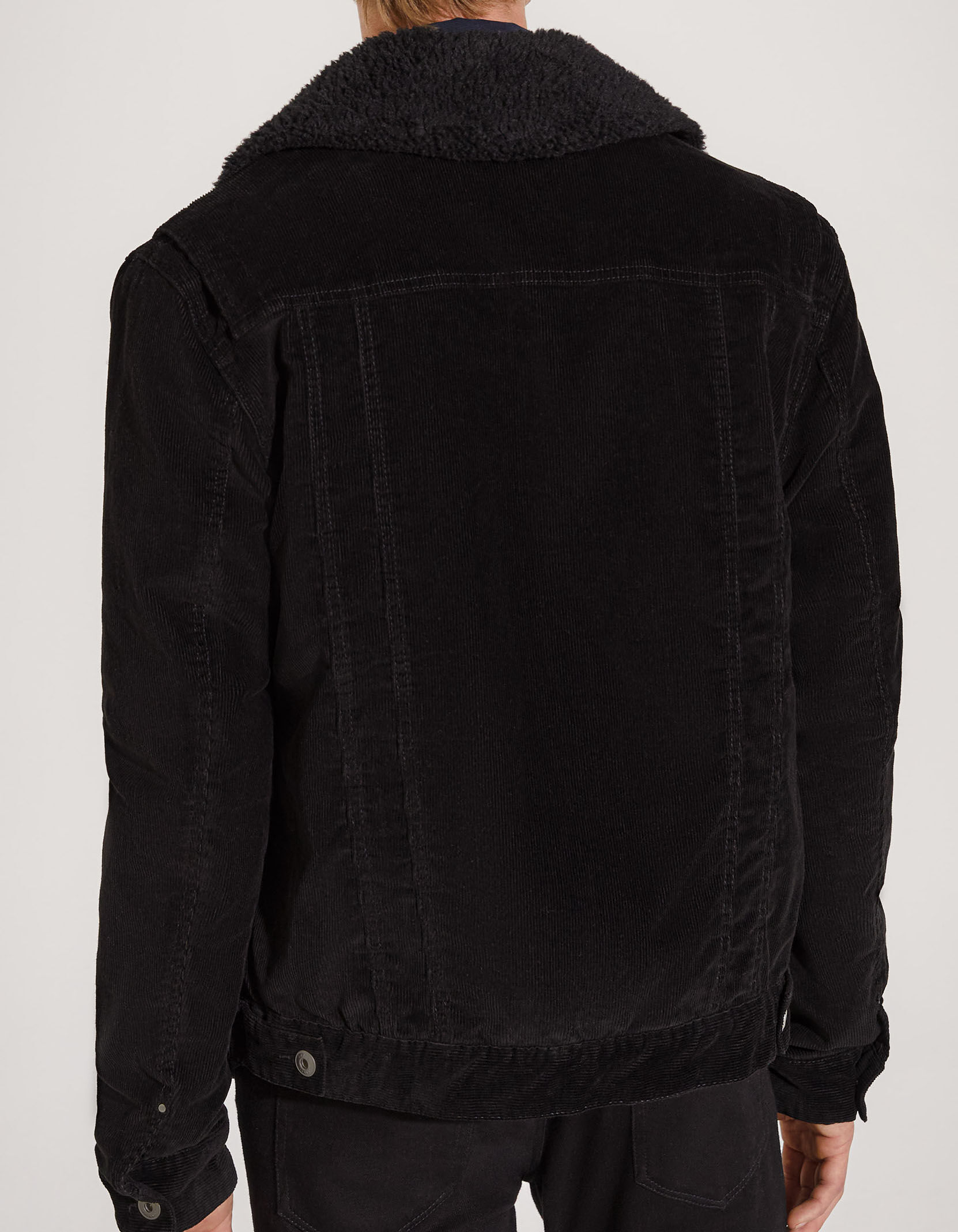 Cord jacket on sale with fleece collar