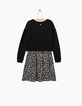 Zwarte 2-in-1-jurk meisjes-4