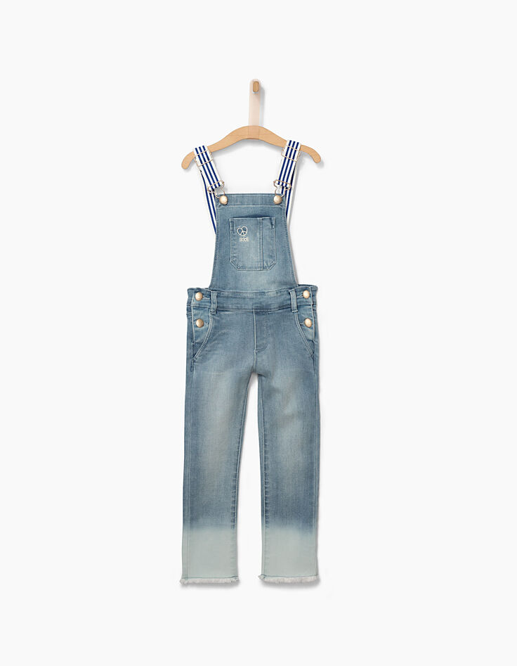 Faded Blue Mädchen-Jeanslatzhose-2
