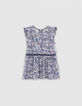 Vestido crudo colibrís wax bebé niña-1