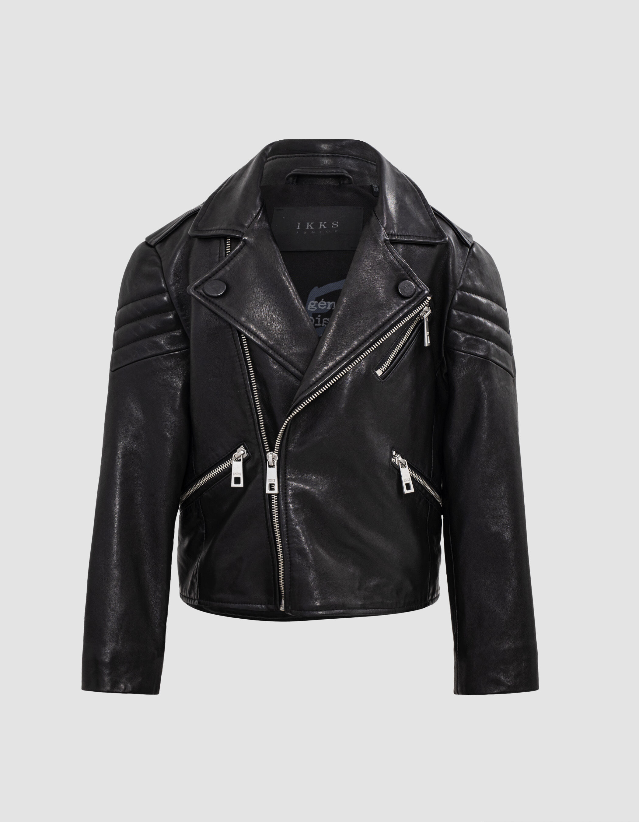 Veste 1440 Leather story en cuir noir matelass gar on