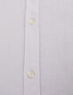 Chemise SLIM blanche 100% lin Homme-5