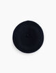 Navy baret met hartjespatch voor meisjes-2