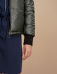 I.Code khaki padded jacket-5