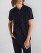 Polo REGULAR marine ABSOLUTE DRY &agrave; logos Homme-1