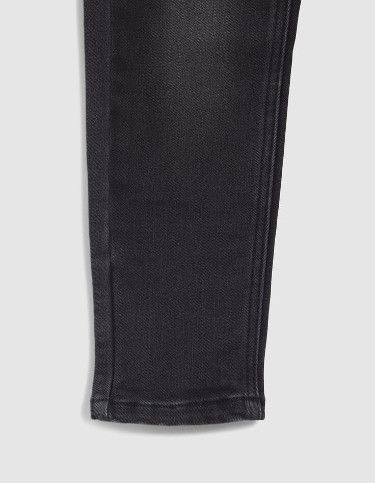 Vaqueros tapered grises cintura elástica niño-5