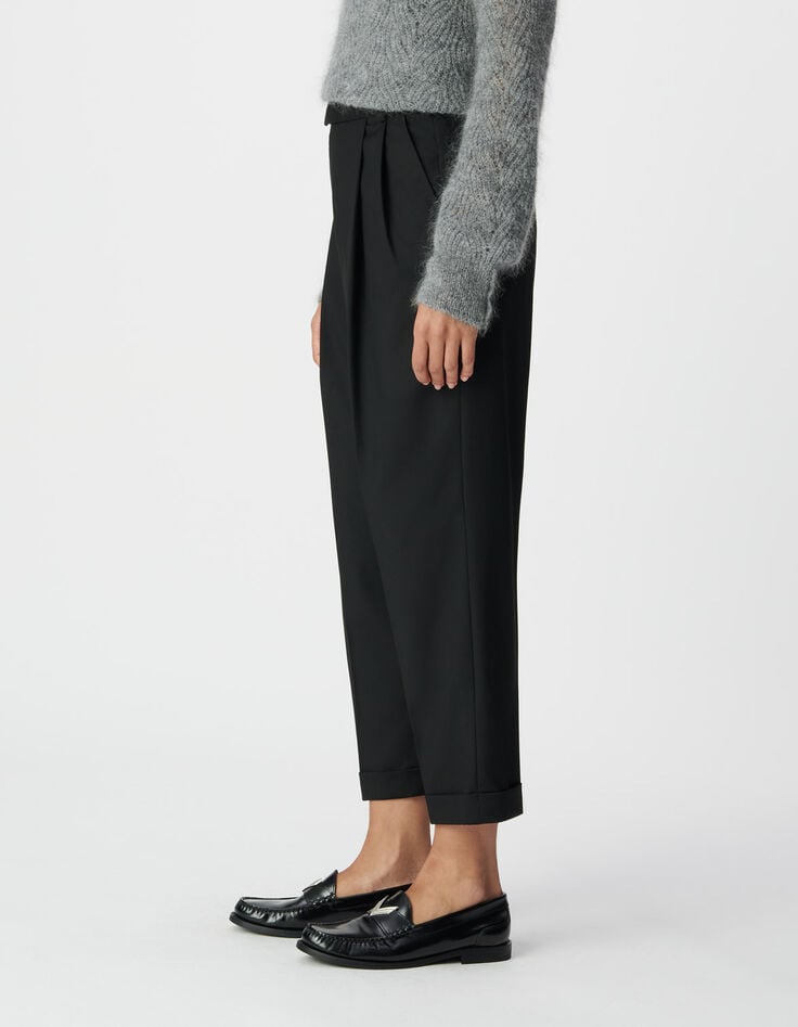 Schwarze Damen-Cropped-Hose Umschlag-3 Schwarze Damen-Cropped-Hose Umschlag-3
