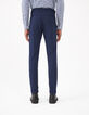 Men’s indigo decorative fabric SLIM suit trousers-5