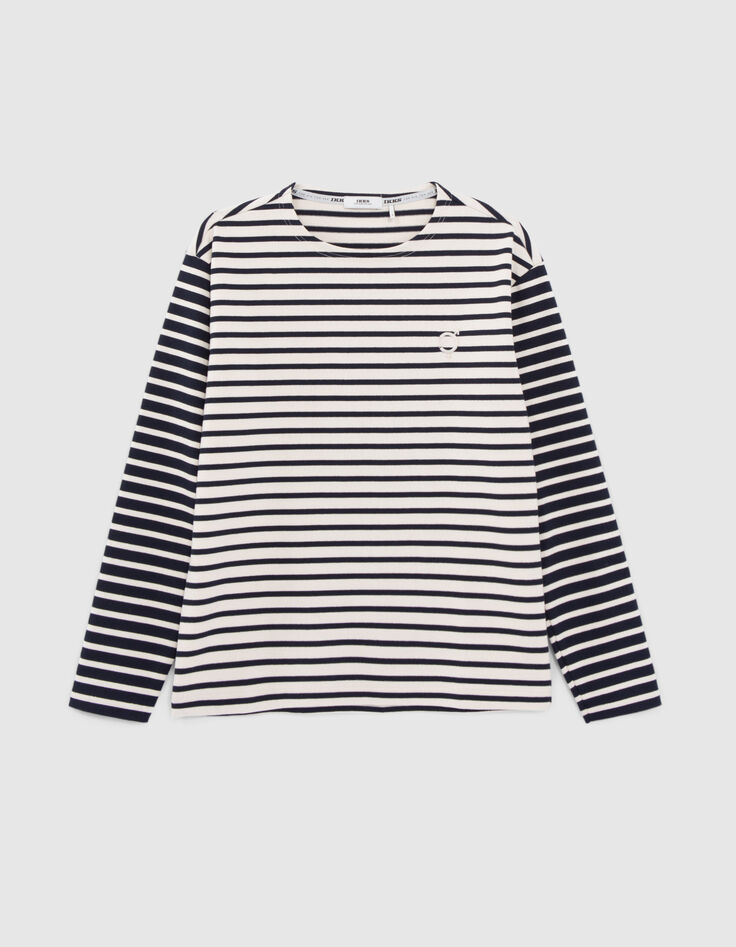 Gender Free-T-shirt marinière coton bio Mixte-1