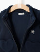 Cardigan polaire marine zippé bébé fille-6