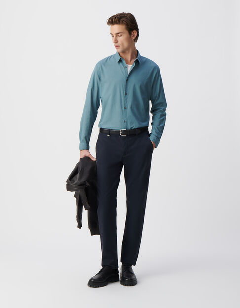Chemise EASY orage voile de coton bio Homme - IKKS