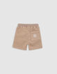 Beige Babyjungen-Jeansbermudas-3