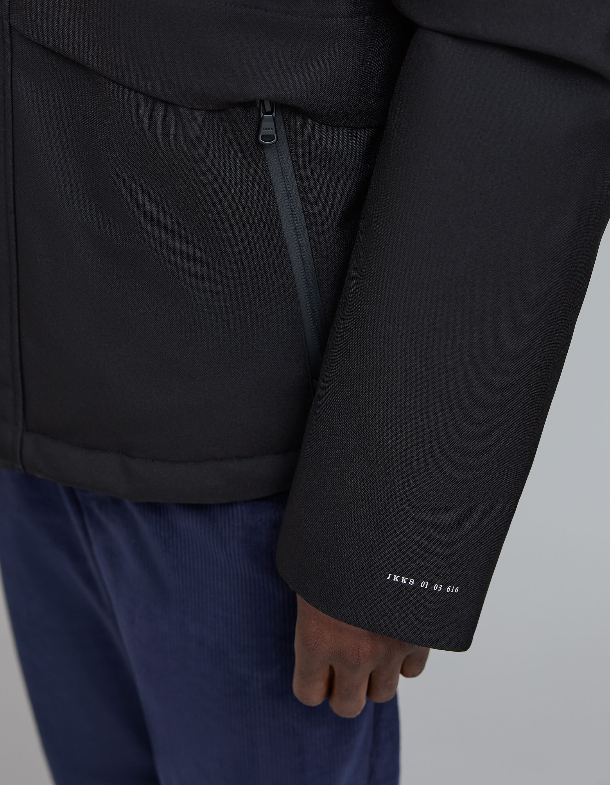 SPRAY PRINTED NYLON ZIP BLOUSON #OCEAN BLUE [YK23SS0463B] _