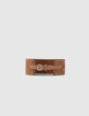 Large ceinture beige cuir velours spécial robe Femme-1
