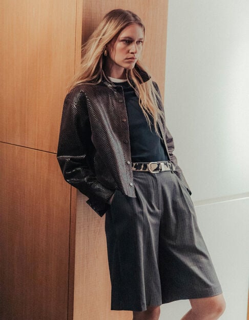 Grijs gestreept tennispak Dames - IKKS