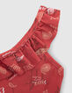 Bañador rojo estampado surf-rock niña-4