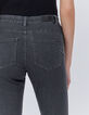 Women’s grey houndstooth motif slim jeans-4
