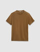 Camiseta manga corta ocre algod&oacute;n modal hombre-5