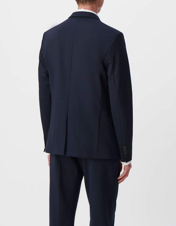 Marine SLIM blazer milanotricot Heren-4