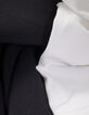 Girls’ 2-in-1 black midi dress and white cropped T-shirt-9