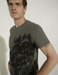 Men&rsquo;s sage T-shirt with tree image-1