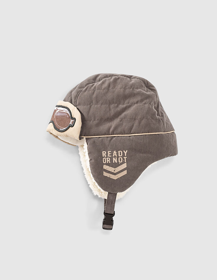 Gorro de aviador sésamo forrado gafas motorista bebé niño -5