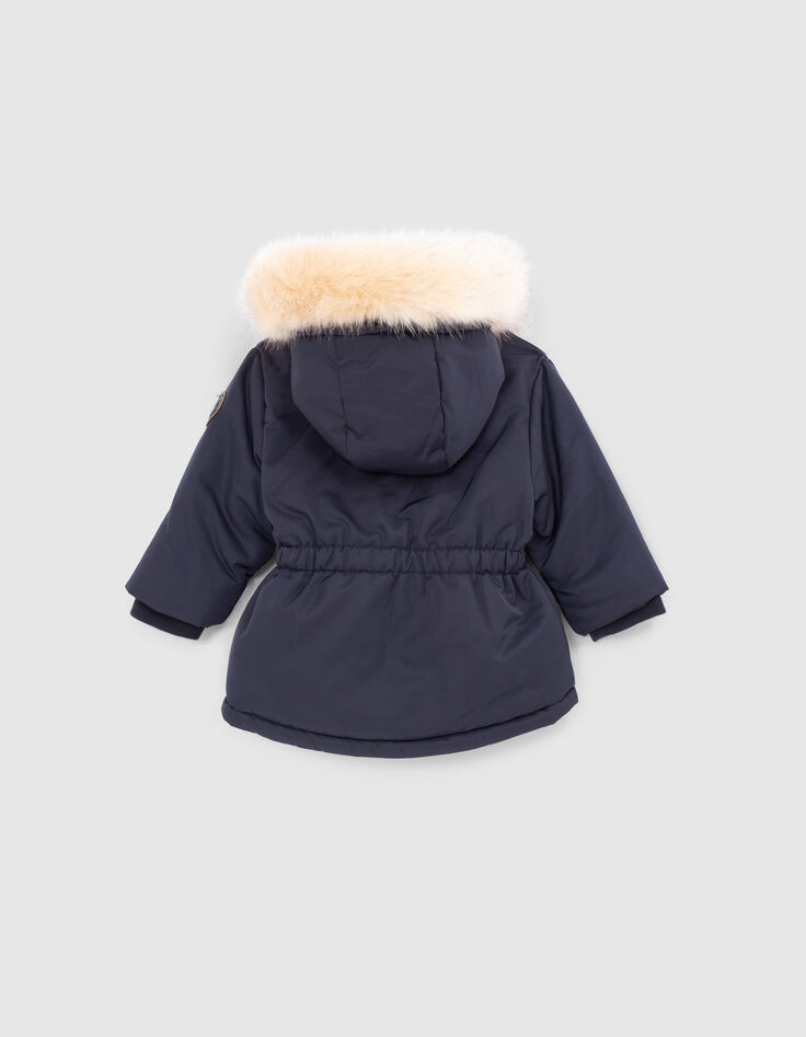 Navy parka gevoerd babymeisjes-3