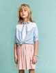 Robe pêche bi matière à rayures fille-6