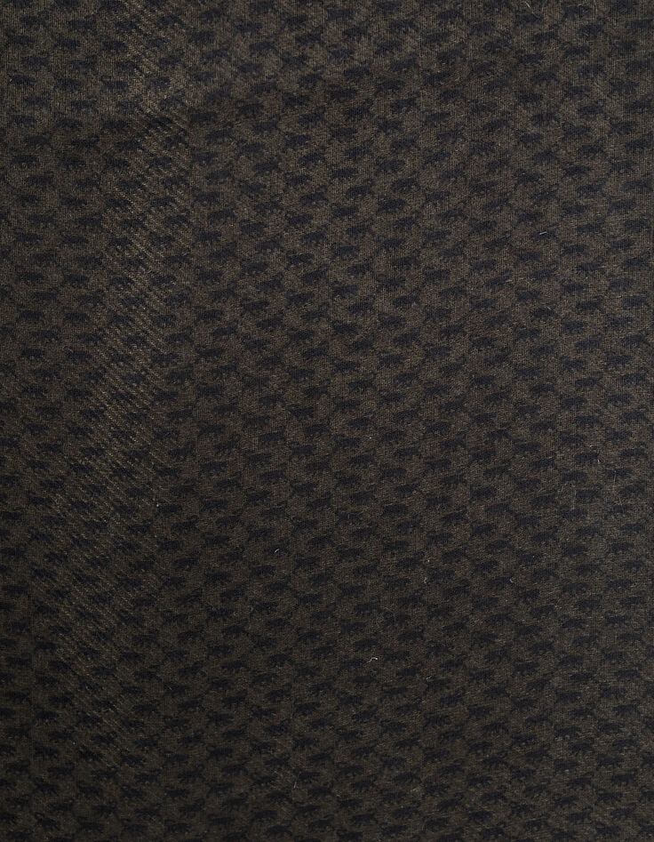 Men&rsquo;s bronze minimalist motif scarf-4