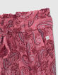 Fuchsia broek kasjmierprint Ecovero&reg; meisjes-3