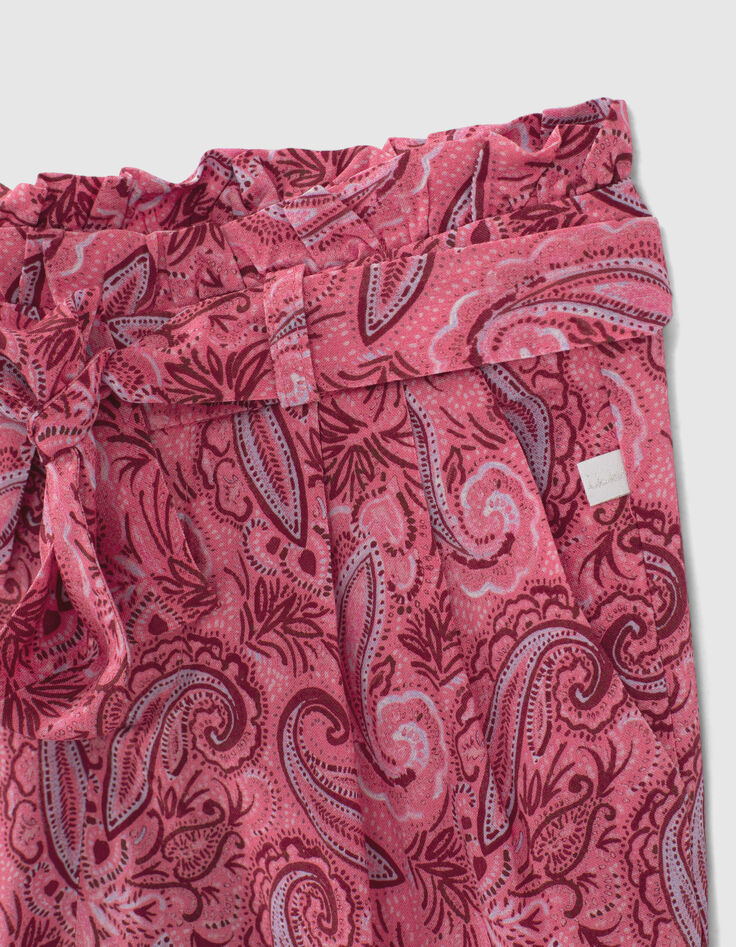 Fuchsia broek kasjmierprint Ecovero&reg; meisjes-3