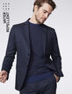Veste de costume bleu foncé en twill Homme-2
