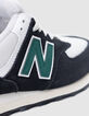 NEW BALANCE 574 Zapatillas deportivas azul marino y verde para hombre-5