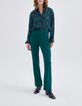 Pantalón traje verde pato mujer-1