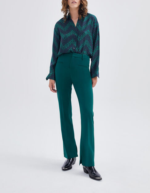 Entengrüne, elegante Damenhose - IKKS