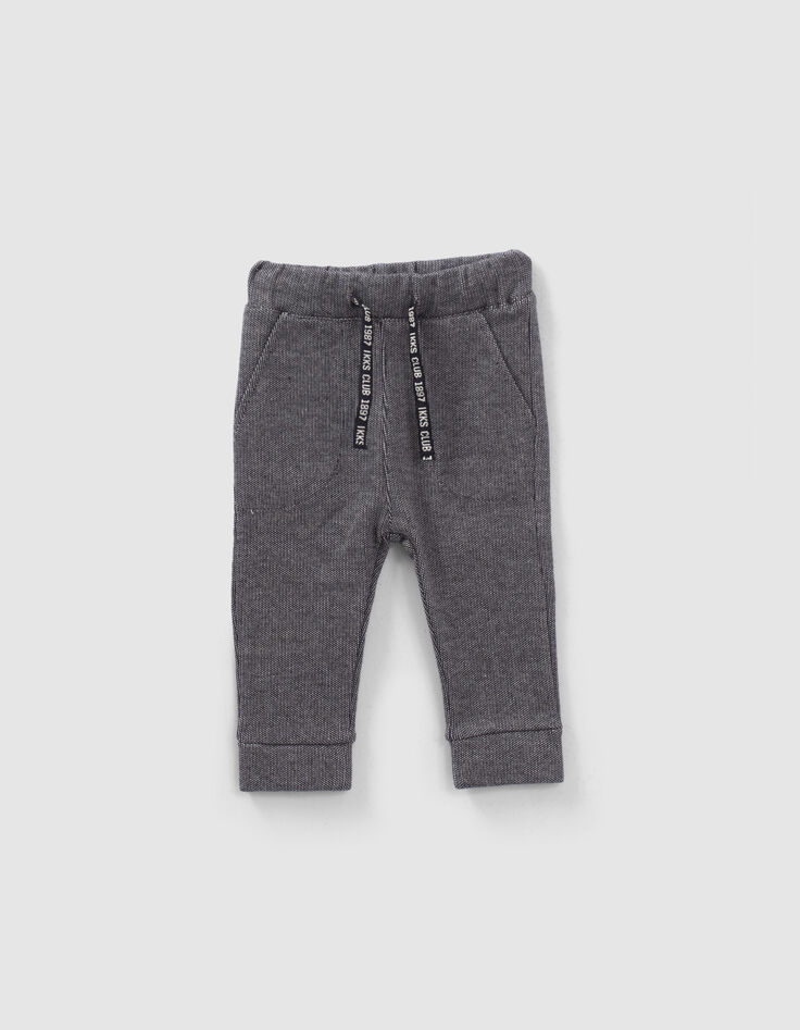 Ensemble jogging gris et tee-shirt b&eacute;b&eacute; gar&ccedil;on-3