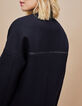 Manteau noir long détail au col I.Code-5