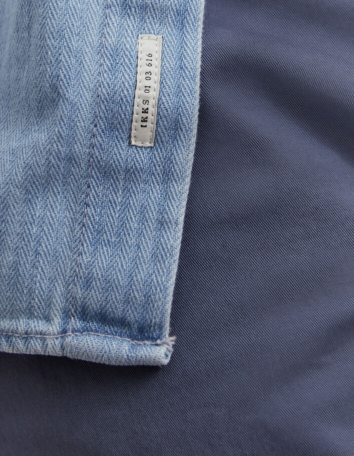 Hemelsblauw jeansoverhemd EASY Heren - IKKS