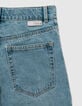 Straight blue jeans for girl-6